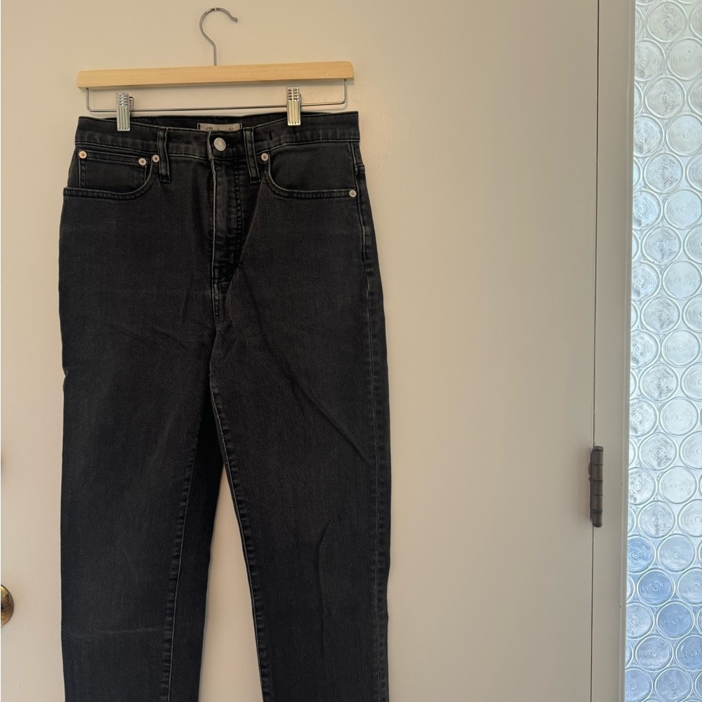 MADEWELL Classic Straight Black Denim Jeans
